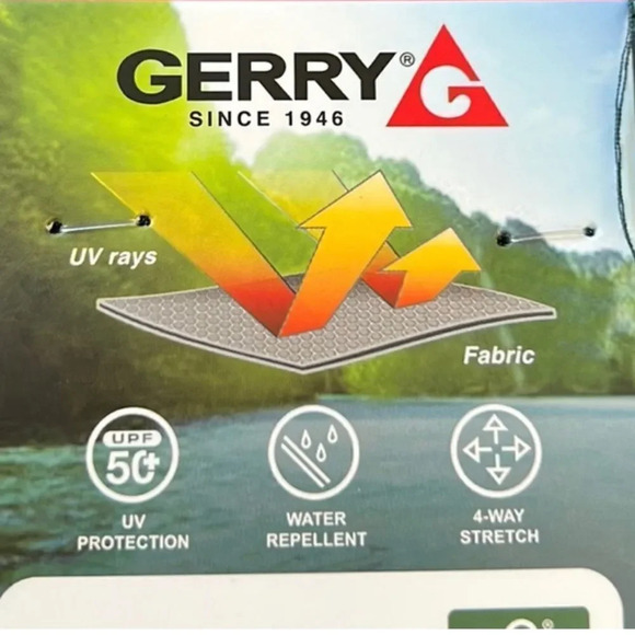 Gerry Men’s swim shorts 50+UPF UV protection stretch Gray NEW - Picture 4 of 5